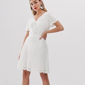 Ivory eyelet dress